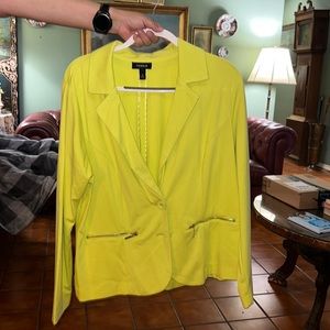 Torrid knit neon yellow jacket